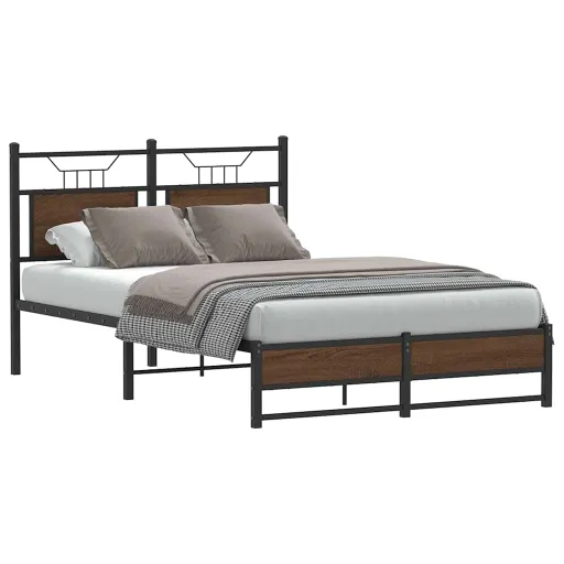 Estrutura Cama s/ Colchão Derivados Madeira Carvalho Castanho