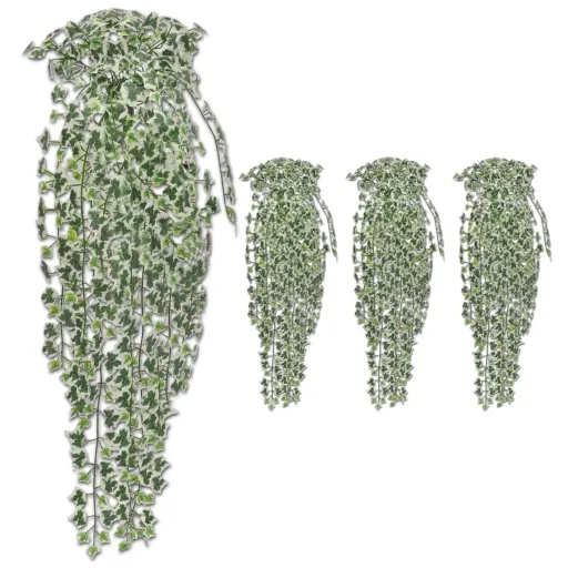 Trepadeira Hera Artificial   90 cm Variegada (4 pcs)