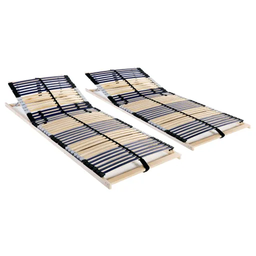 Estrados de Ripas   com 42 Ripas 7 Zonas 90x200 cm (2 pcs)