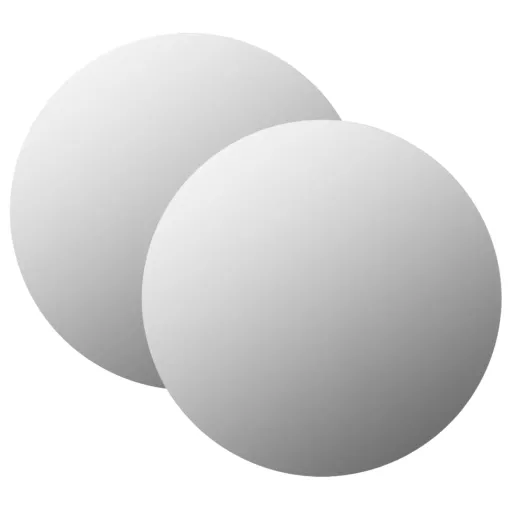 Espelhos de Parede   60 cm Vidro Redondo (2 pcs)