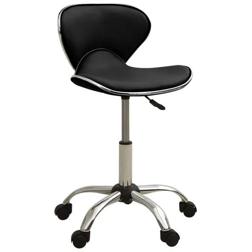 Cadeira de Escritório Couro Artificial Preto