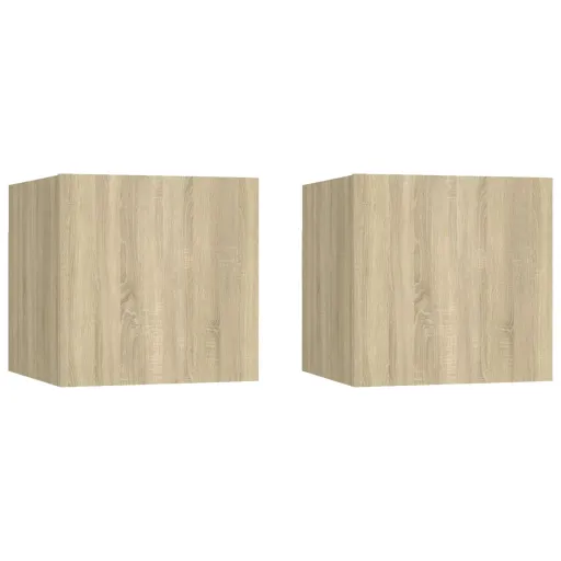 Mesas de Cabeceira   Derivados de Madeira Carvalho Sonoma (2 pcs)