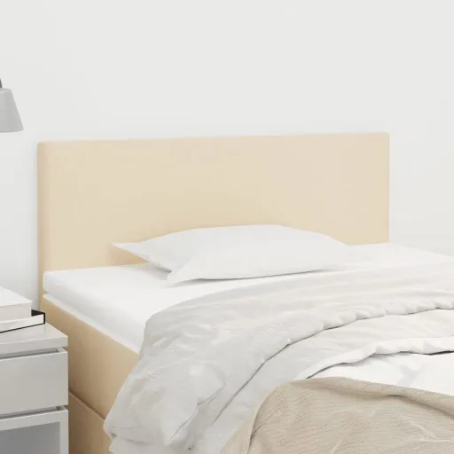 Cabeceira de Cama Tecido 90x5x78/88 cm Creme