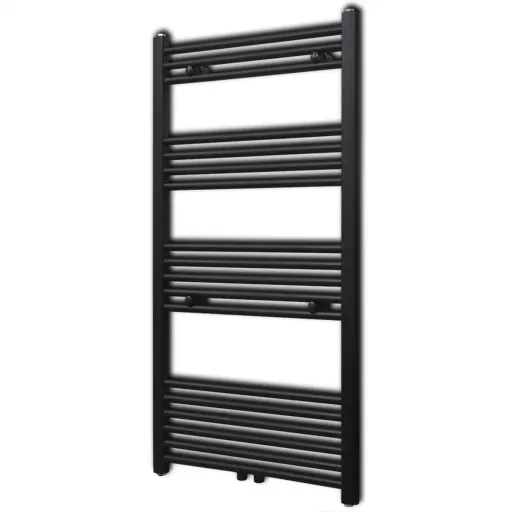 Aquecedor Toalhas Casa de Banho Liso 600 x 1160 mm Preto