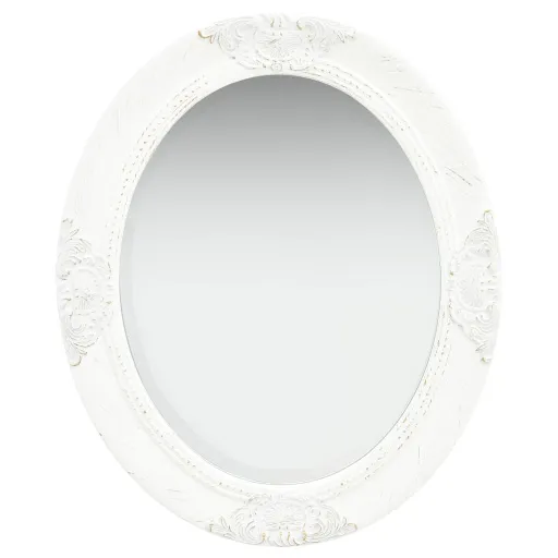 Espelho de Parede Estilo Barroco 50x60 cm Branco