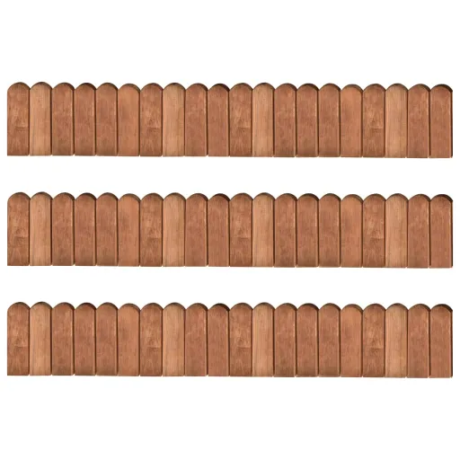Bordaduras em Rolo   120 cm Madeira de Pinho Impregnada (3 pcs)