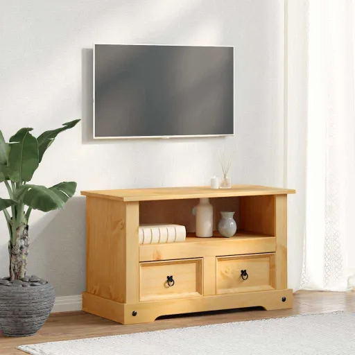 Móvel de TV Corona Range em Pinho Mexicano 91x43x56 cm