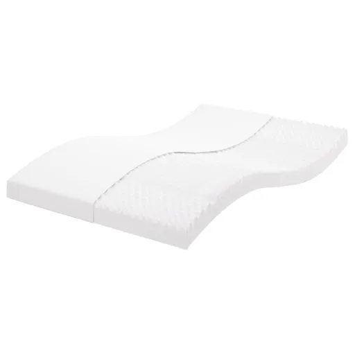 Colchão de Espuma 140x190 cm 7 Zonas Dureza 20 ILD Branco