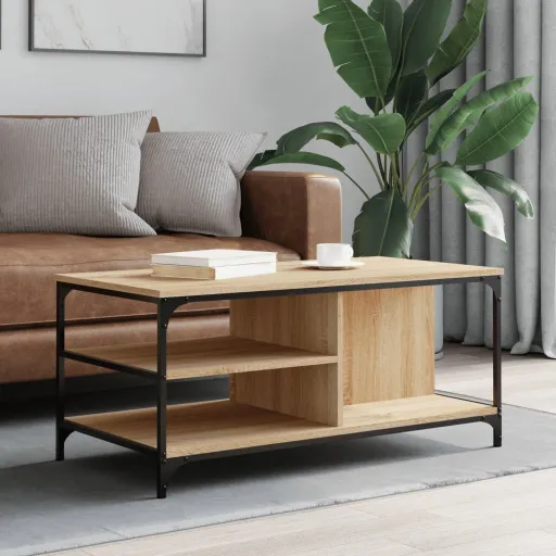 Mesa de Centro 100x50x45 cm Derivados Madeira Carvalho Sonoma