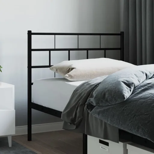 Cabeceira de Substituição 75 cm Metal Preto