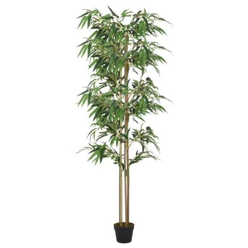 Árvore de Bambu Artificial 1520 Folhas 200 cm Verde