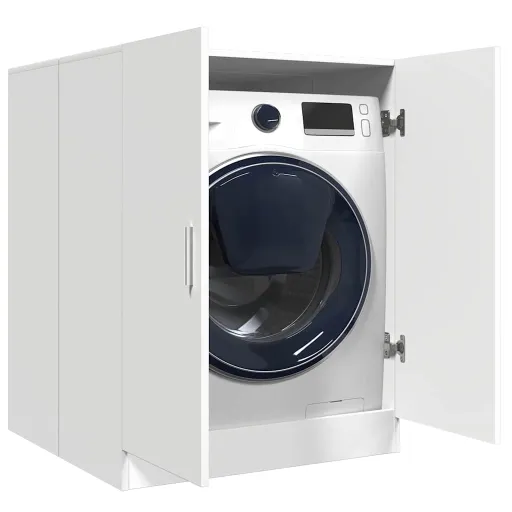Armário para Máquina de Lavar Roupa 71x71,5x91,5 cm Branco