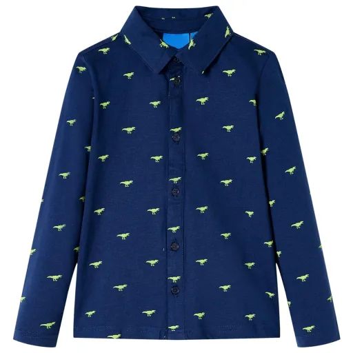 Camisa de Criança Azul-Marinho 92