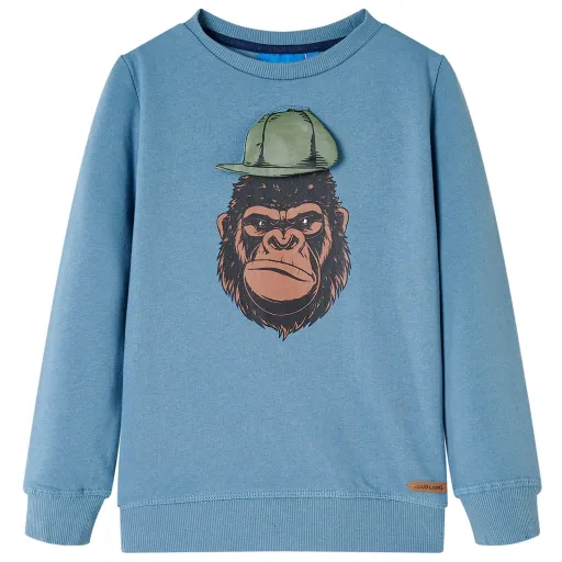 Sweatshirt para Criança Azul-Médio 116