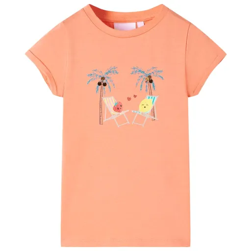 T-Shirt para Criança Cor Pêssego 140