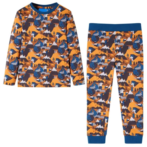 Pijama de Manga Comprida para Criança Conhaque 116