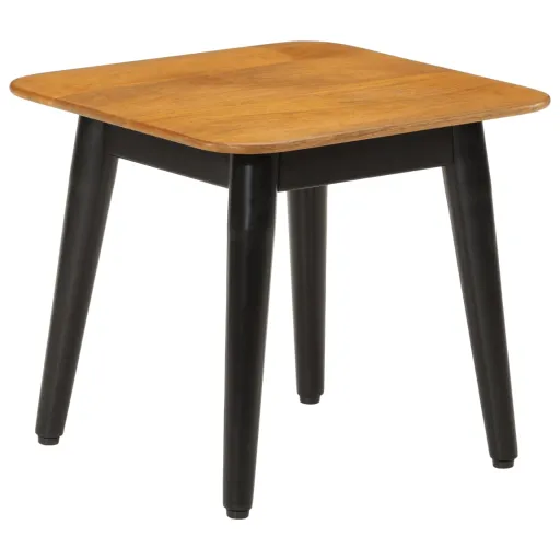 Mesa de Centro 45x45x40 cm Madeira de Mangueira Maciça/Ferro