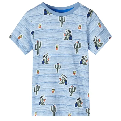 T-Shirt de Criança Mistura de Azuis 140