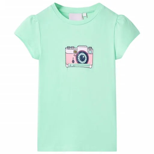 T-Shirt de Criança Verde Brilhante 116