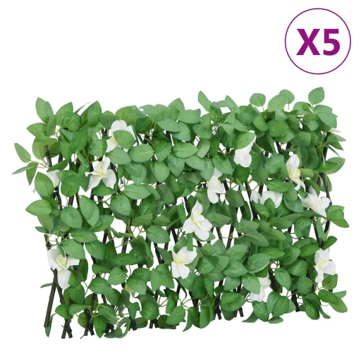 Treliça de Hera Artificial Extensível   180x30 cm Verde (5 pcs)