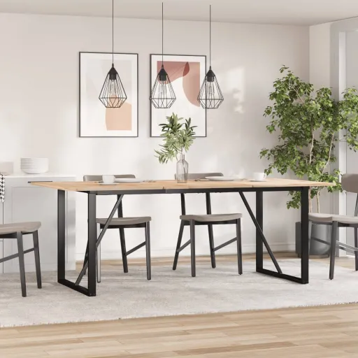 Pernas para Mesa de Jantar Estrutura em O Aço