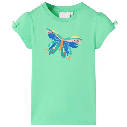 T-Shirt para Criança Verde-Claro 128