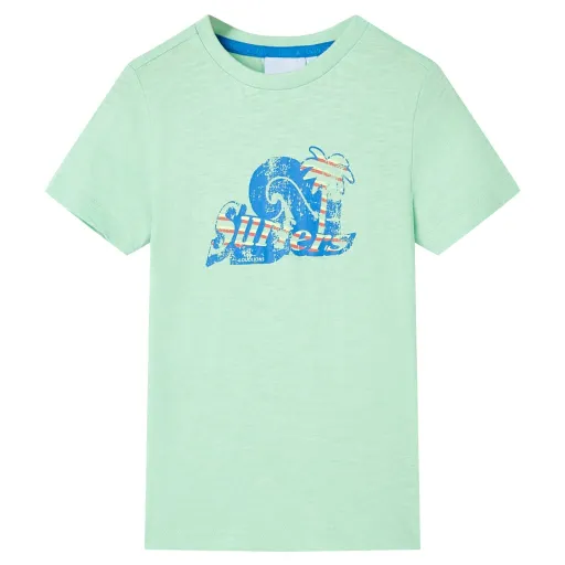 T-Shirt de Criança Verde-Claro 128
