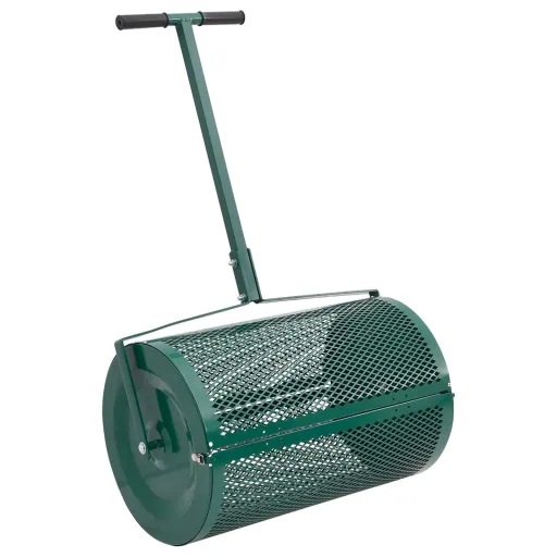 Distribuidor de Adubo 75L Ø40x60 cm Aço Verde
