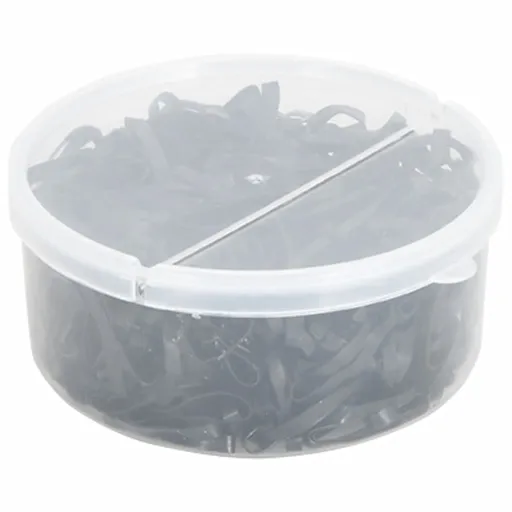 Elásticos para Tranças de Cavalos   Silicone Preto (500 pcs)