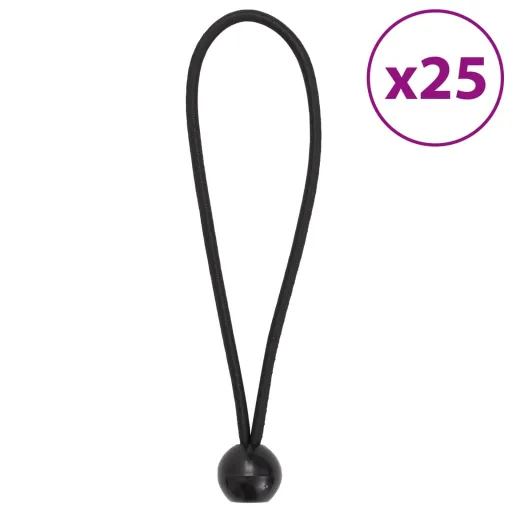 Cordas Elásticas com Bolas   21 x 0,5 cm (25 pcs)