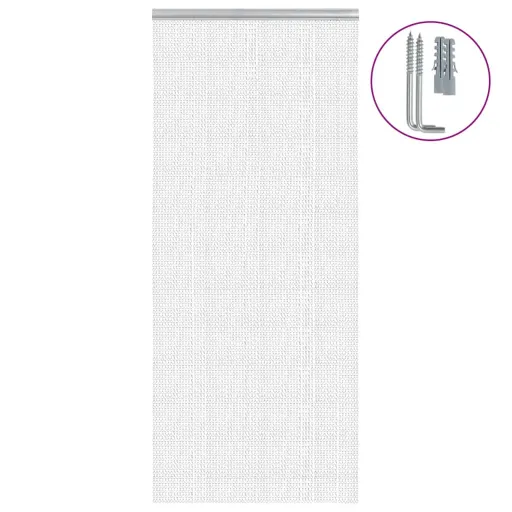 Mosquiteira para Porta de Correntes 90x212 cm Alumínio