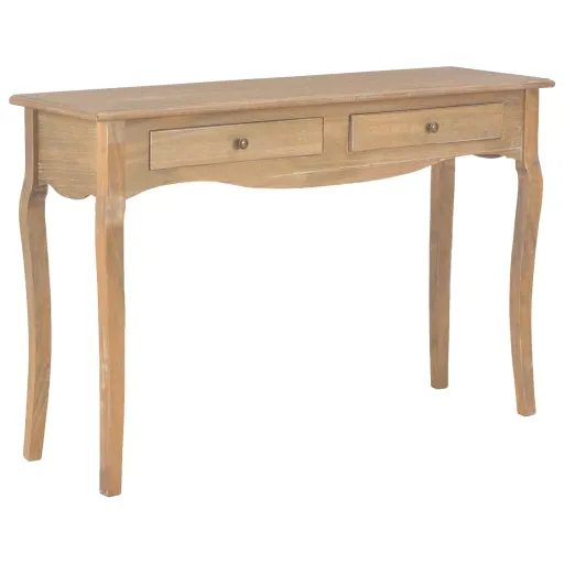 Mesa Consola c/ 2 Gavetas 110x35x76 cm Derivados de Madeira