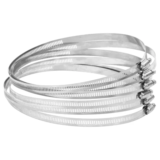 Braçadeiras de Mangueira   91-220 mm Aço Inoxidável 304 (6 pcs)