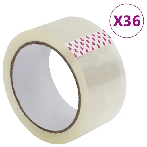 Fita Adesiva para Embalagens   48 mm x 66 m Transparente (36 pcs)
