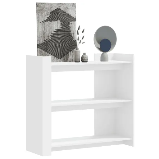 Mesa Consola 100x35x90 cm Derivados de Madeira Branco