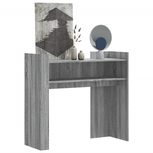 Mesa Consola 100x35x90 cm Derivados de Madeira Cinzento Sonoma