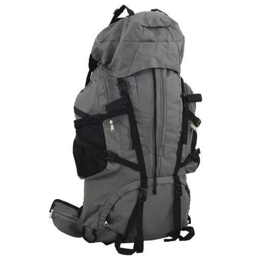Mochila para Caminhadas 60 L Tecido Oxford Cinzento