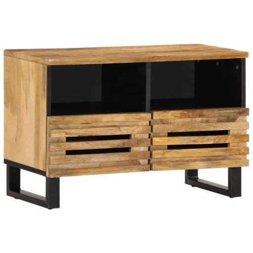 Móvel de TV 70x34x46 cm Madeira de Mangueira Áspera Maciça
