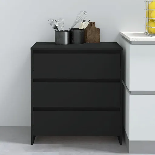 Aparador 70x41x75 cm Derivados de Madeira Preto