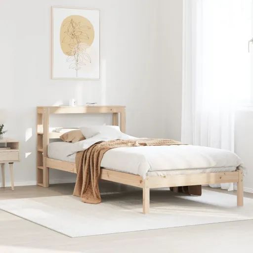 Cama Sem Colchão 90x190 cm Madeira de Pinho Maciça