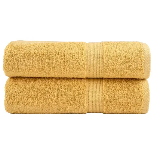Toalhas de Banho Premium SOLUND   100x150cm 600gsm Dourado (2 pcs)