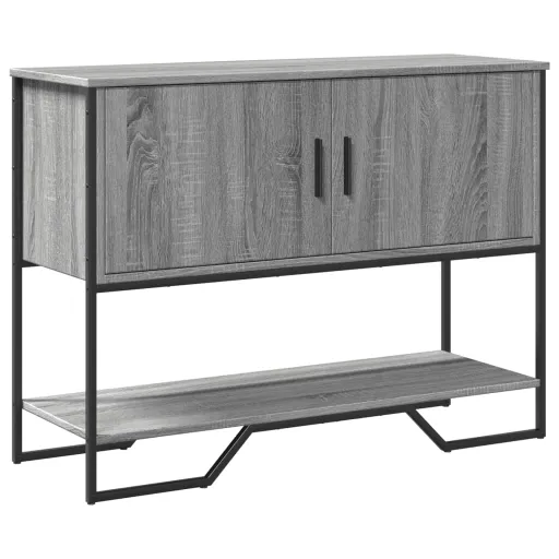 Mesa Consola 100x35x74,5 cm Derivados Madeira Cinzento Sonoma