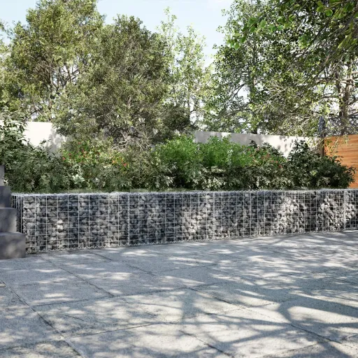 Cesto Gabião com Cobertura 400x50x50 cm Ferro Galvanizado