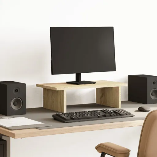 Suporte para Monitor Derivados de Madeira Carvalho Sonoma