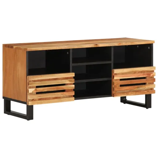 Móvel de TV 100x34x46 cm Madeira de Acácia Maciça