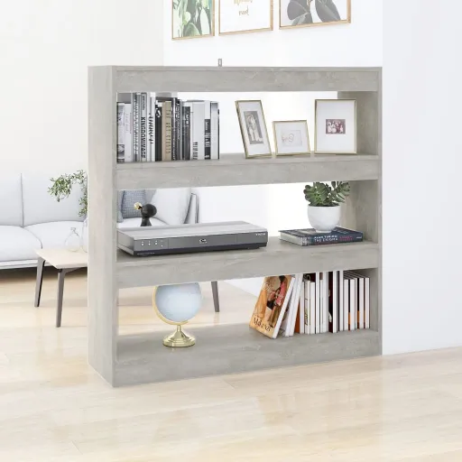 Estante/Divisória 100x30x103 cm Cor Cinzento Cimento