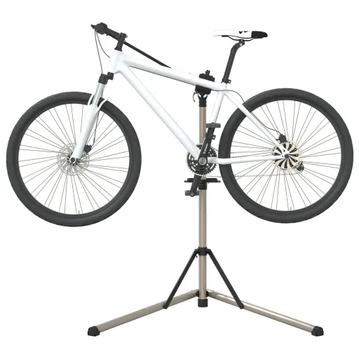 Suporte p/ Reparar Bicicletas Ajustável 102-160 cm Alumínio