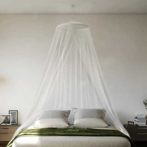 Rede Mosquiteira para Cama Malha 220 56x56x220 cm Branco
