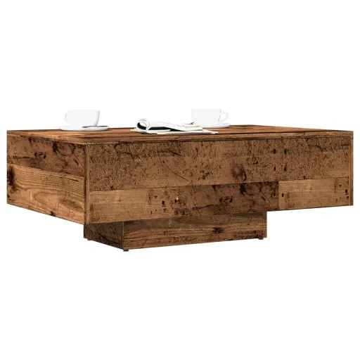 Mesa de Centro 85x55x31 cm Derivados de Madeira Madeira Velha