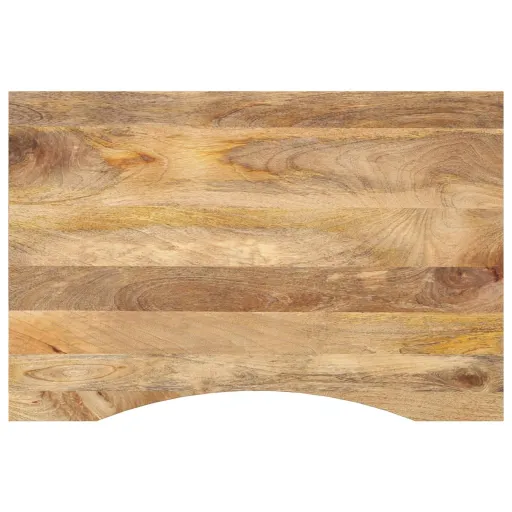 Tampo de Mesa com Curva 100x50x2,5 cm Mangueira Áspera Maciça
